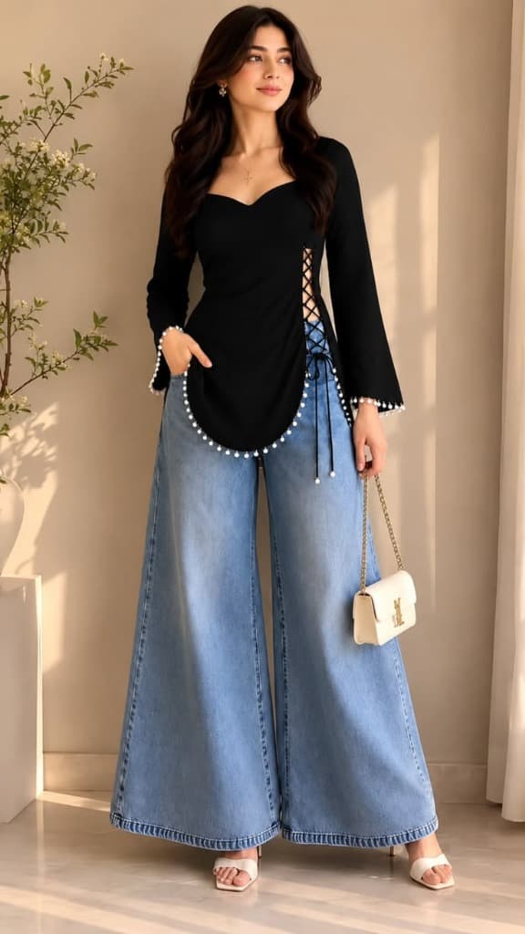 Anaya Rust Angrakha Kurti